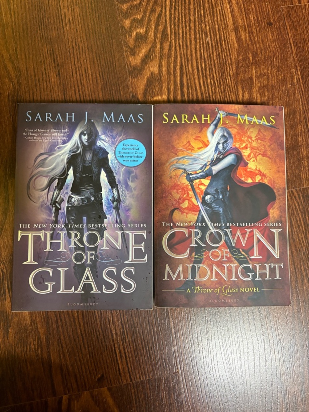 First edition of the first two books in the Throne of Glass series